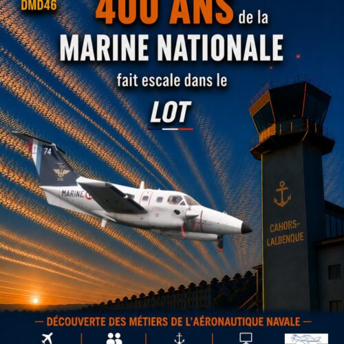 Les 400 ans de la Marine Nationale le 27 JUIN 2026 Aérodrome Cahors-Lalbenque