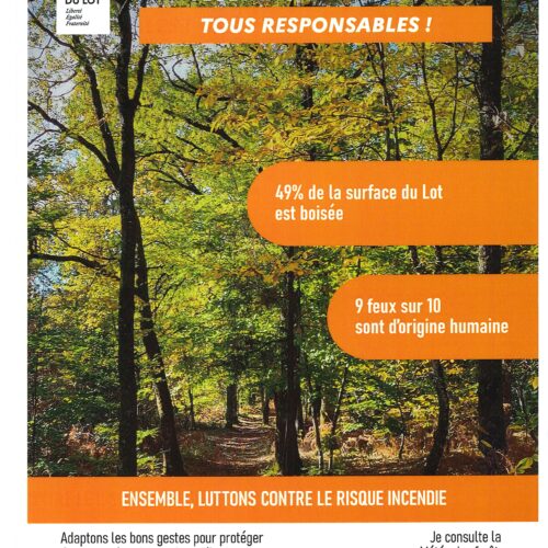 PRÉVENIR LES FEUX DE FORÊT ET DE VÉGÉTATION DANS LE LOT